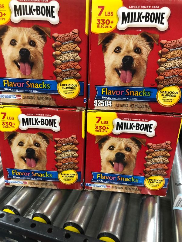 Photo 1 of 4 boxes of flavored Biscuit Dog Snacks for Small to Medium Breeds