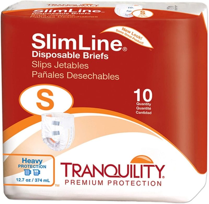 Photo 1 of MCK21203100 - Adult Incontinent Brief Tranquility Slimline Tab Closure Small Disposable Heavy Absorbency