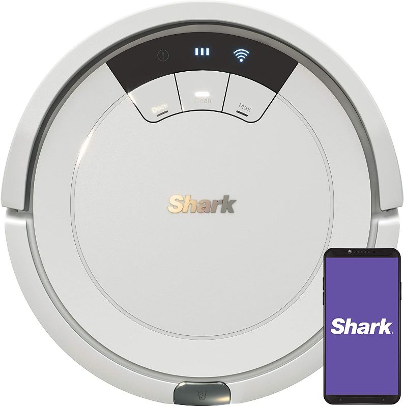 Photo 1 of Shark AV752 ION Robot Vacuum, with Tri-Brush System, Wi-Fi Connected, 120min Runtime, Works with Alexa, Multi-Surface Cleaning, White