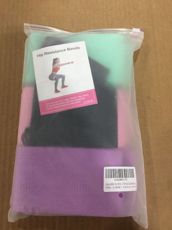 Photo 3 of GYMB Booty Bands for Women - Non Slip Resistance Bands to Work Out Glute, Thighs & Squat - Includes Exercise Band Training Videos with 80+ Workouts for Gym or Home Fitness
