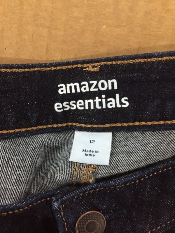 Photo 1 of Women's 4" Denim Short, Rinse, 12, Dark Wash, Size 12.0 NEW
