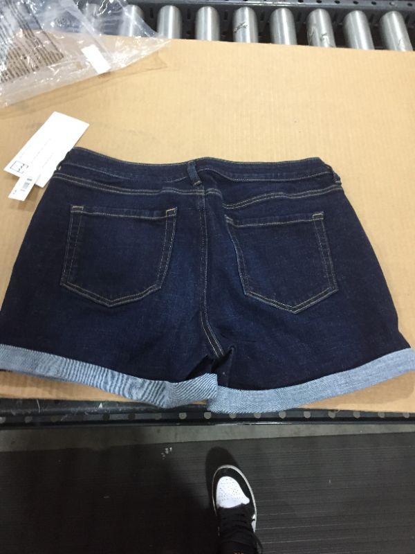Photo 1 of Women's 4" Denim Short, Rinse, 12, Dark Wash, Size 12.0 NEW
