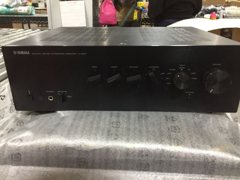 Photo 2 of Yamaha A-S301 Natural Sound Integrated Stereo Amplifier (Black)

