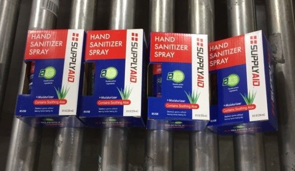 Photo 1 of (4 pack) SUPPLYAID RRS-HS8B Dual Action Hand Sanitizer Spray w/Soothing Aloe | 8-Oz
