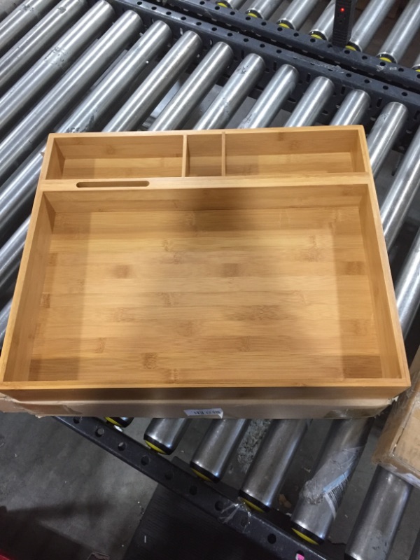 Photo 1 of Creative Home Natural Bamboo Multipurpose Organizer, Coffee Machine Accessories Storage Tray
