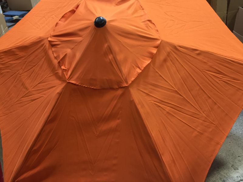 Photo 2 of Astella 9' Rd Crank Open Tilting Market Umbrella, Tuscan Orange
