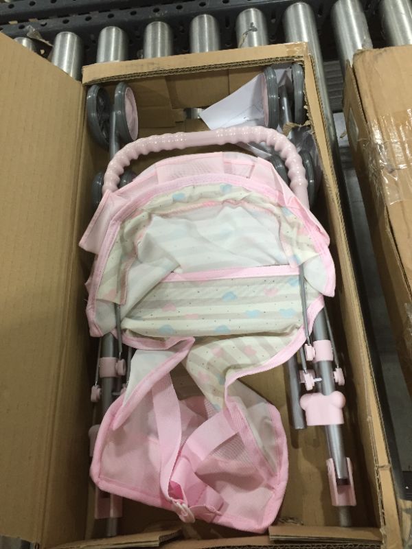 Photo 2 of Adora Baby Doll Stroller Soft Pink Medium Shade Umbrella Stroller, Can Fit Up to 20 inch Dolls and Stuffed Animals
