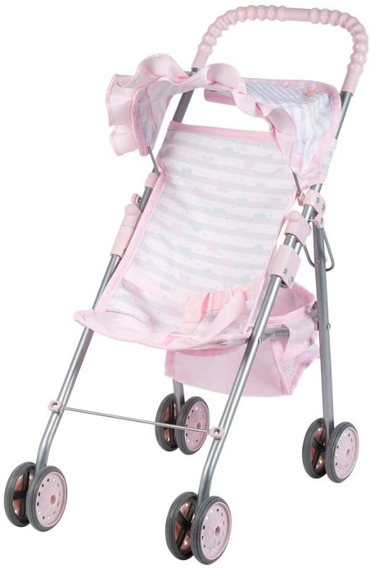 Photo 1 of Adora Baby Doll Stroller Soft Pink Medium Shade Umbrella Stroller, Can Fit Up to 20 inch Dolls and Stuffed Animals
