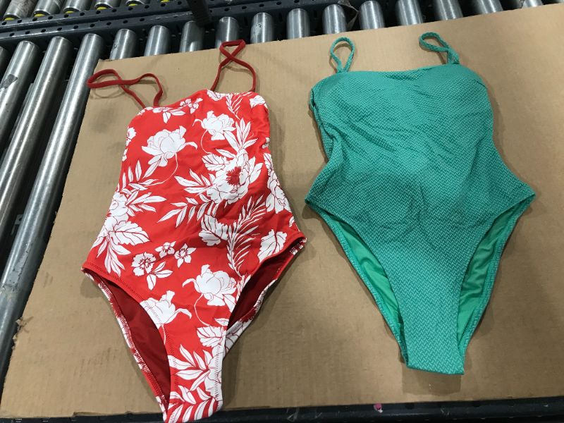 Photo 1 of 2 PACK ONE PIECE BATHING SUITS (XS)