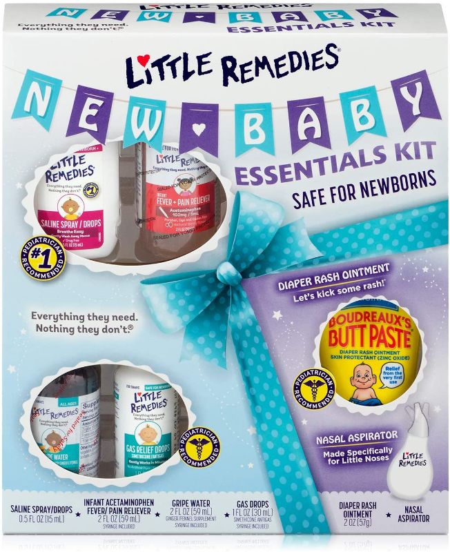 Photo 1 of Little Remedies New Baby Essentials Kit, 6 Piece Kit for Baby's Nose and Tummy
EXPIRES 10/2022