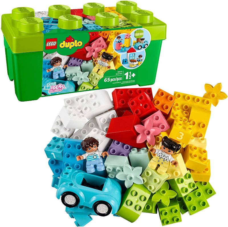 Photo 1 of LEGO DUPLO Classic Brick Box 10913 First Set with Storage Box, Great Educational Toy for Toddlers 18 Months and up (65 Pieces)
