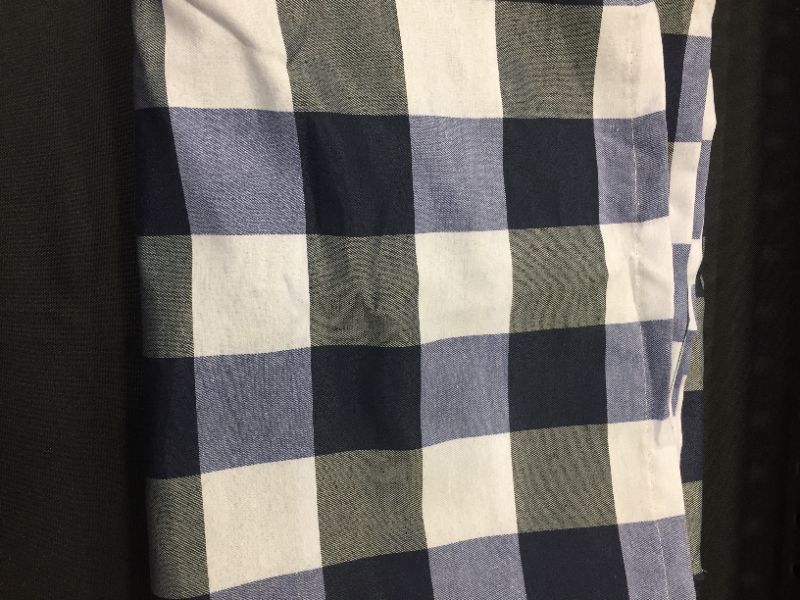 Photo 2 of 60X 102 INCH RECTANGLE CHECKERED TABLECLOTH (BLUE/WHITE) 