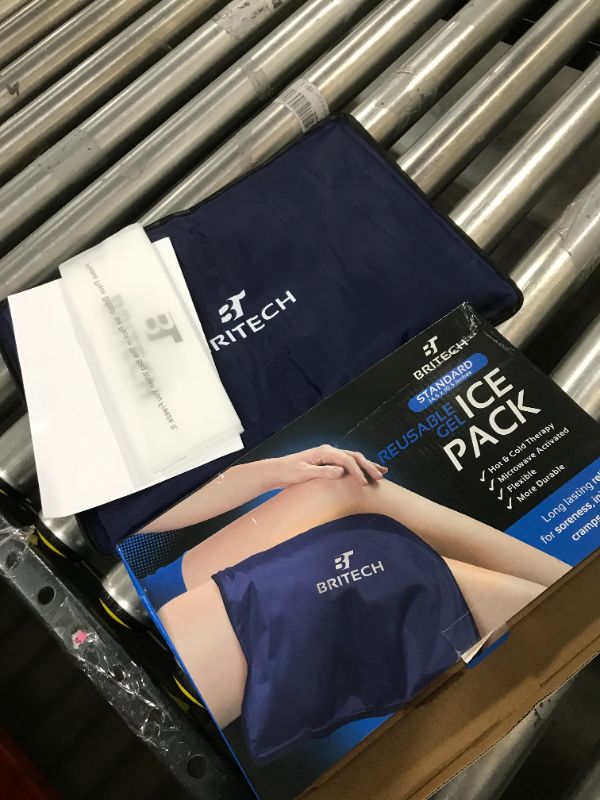 Photo 2 of Britech Gel Ice Pack for Injuries Reusable – Hot & Cold Therapy Pack Compress Flexible Ice Pack Great for Back, Shoulder, Elbow, Knee Pain Relief – Therapy for Swelling & Bruises (STANDARD)