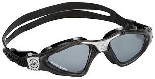 Photo 1 of AQUA SPHERE KAYENNE GOGGLES - BLACK/SILVER WITH SMOKE LENS
