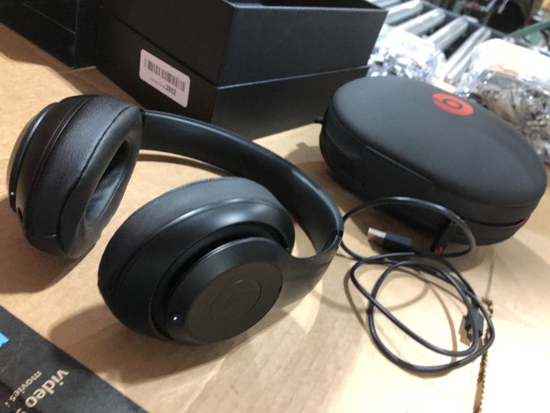 Photo 2 of Beats Studio3 Wireless Noise Cancelling Headphones with Apple W1 Headphone Chip - Matte Black
