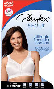 Photo 1 of Playtex Women's 18 Hour Original Comfort Strap Wire Free Bra - 4693 - White -NEW---42dd
