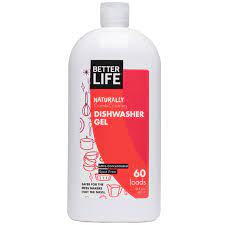 Photo 1 of Better Life, Naturally Crumb-Crushing Dishwasher Gel, Fragrance Free, 60 Loads, 30 oz (887 ml)--- 2 pack
