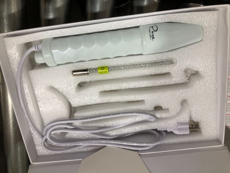 Photo 1 of NuDerma Clinical Skin Therapy Wand - Portable High Frequency Skin Therapy Machine w 6 FUSION Neon + Argon Wands – Anti Aging - Blemish & Spot Control - Skin Tightening & Radiance - Wrinkle Reducing