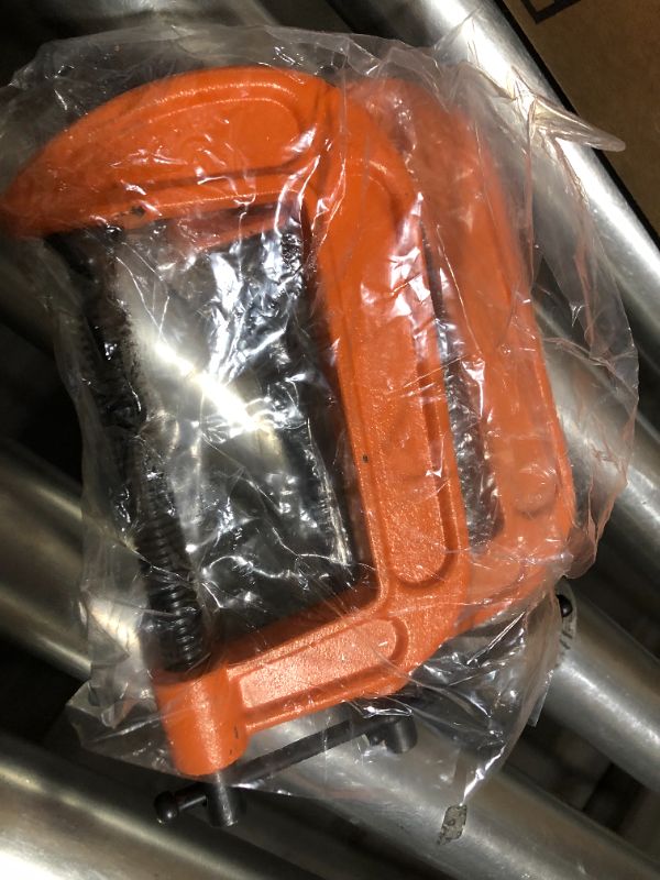 Photo 1 of 4" orange c-clamps--- set of 2