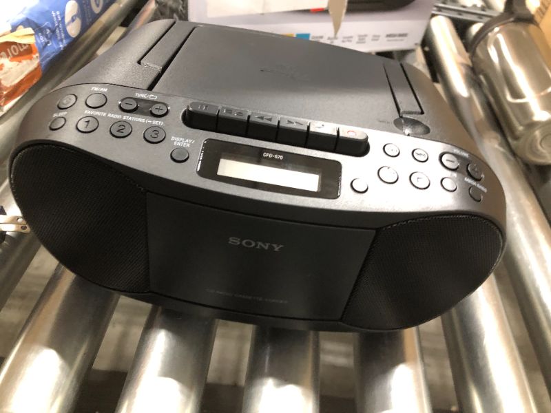 Photo 2 of Sony CFD-S70 Portable CD/Cassette Boombox
