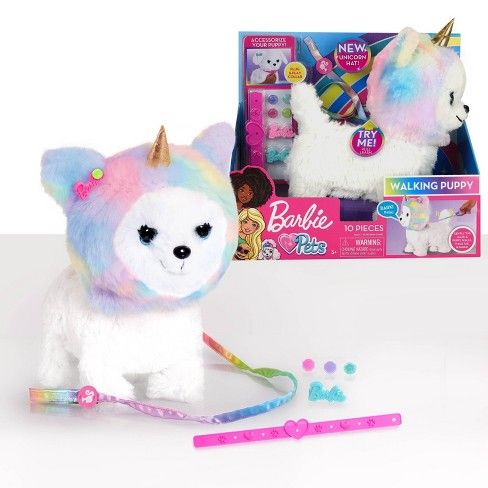 Photo 1 of Barbie Walk & Wag Puppy Unicorn Fashion Doll

