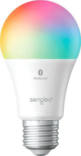 Photo 1 of Sengled - Smart Bluetooth Mesh LED Multicolor A19 Bulb - Multicolor
