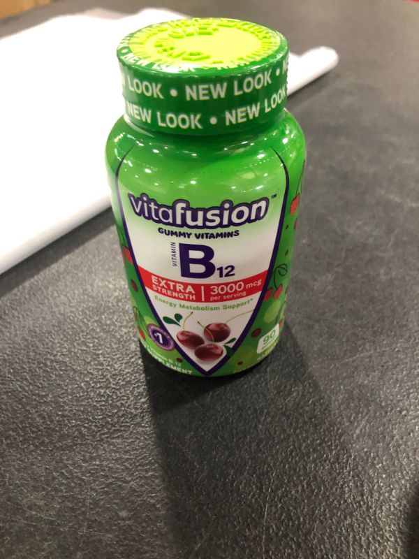Photo 2 of Vitafusion Extra Strength Vitamin B12 Gummy Vitamins, Cherry Flavored B12 Vitamins, 90 Count
