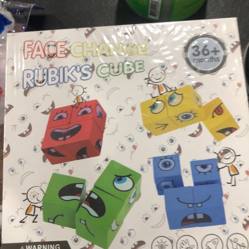 Photo 1 of Face Change Rubik's Cube Game Building Blocks Interaction for 36+ Months NEW
