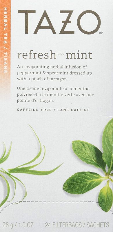 Photo 1 of `Tazo Tea Bags Refresh Mint 24 tea bags  pack of 3 