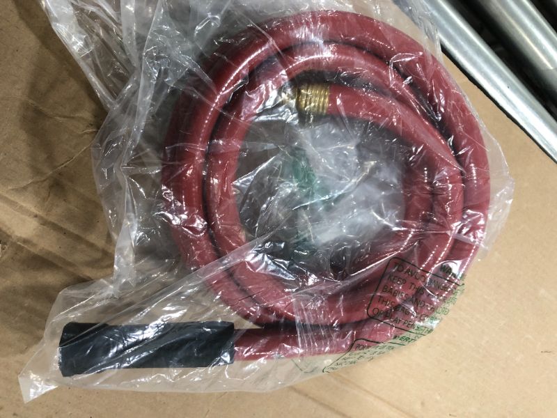 Photo 2 of #G-H165B35-US 3/4 in. x 15 ft. Red Garden Short Hose Male/Female Lead-Hose, No Leaking, High Water Pressure Solid Brass Fitting for Water Softener,Dehumidifier,RV Vehicle Drain Water
