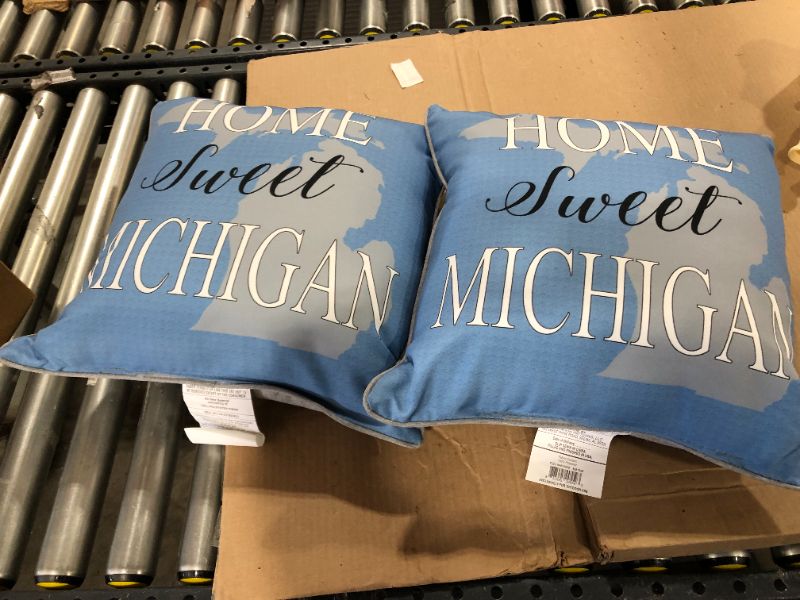 Photo 2 of 2 of the Home Sweet Michigan decoration pillow  