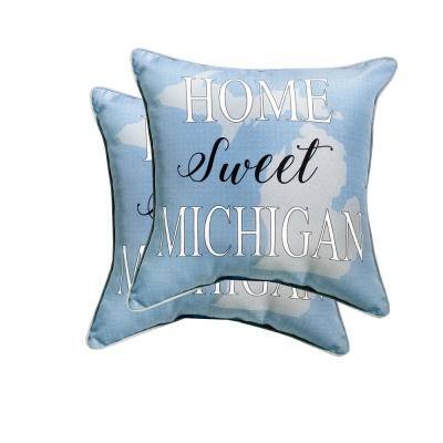 Photo 1 of 2 of the Home Sweet Michigan decoration pillow  