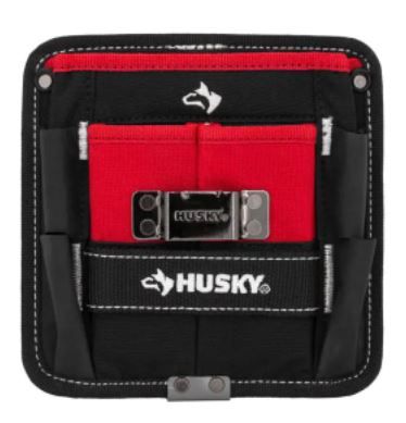 Photo 1 of 7 in. 3-Pocket Clip On Tool Belt Pouch
