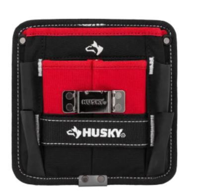 Photo 1 of 7 in. 3-Pocket Clip On Tool Belt Pouch
