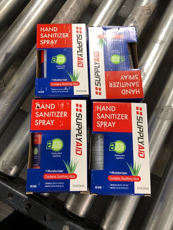 Photo 1 of 8 oz. Dual Action Hand Sanitizer Spray with Soothing Aloe PACK OF 4 