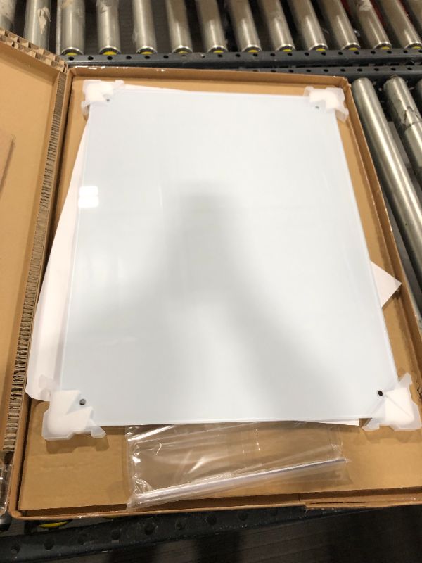 Photo 1 of 4 THOUGHT Glass Dry Erase Board , Glass Whiteboard 24 x 18 Inches, Glass White Board with Pen Tray, Standard White Surface, Frameless?Non-Magnetic
