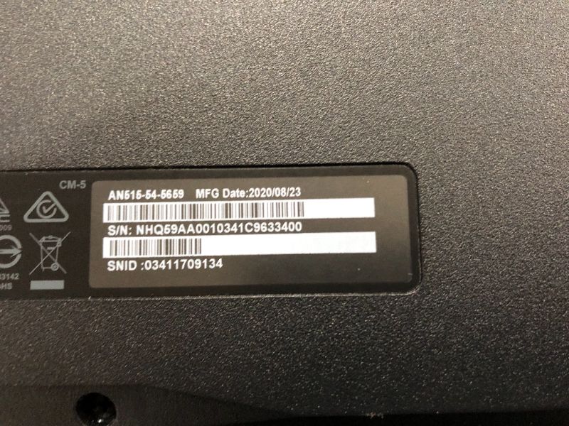 Photo 7 of Acer Nitro 5 AN515-54-5659 15.6" Gaming Laptop Computer - Black