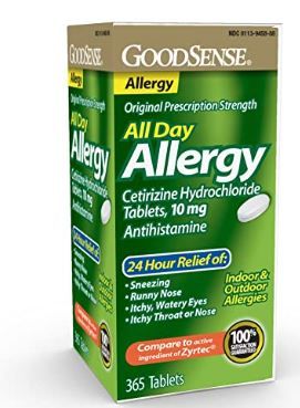 Photo 1 of All Day Allergy Cetirizine HCl Tablets, 10 mg, 365 Ct 8 pack bb 7/22

