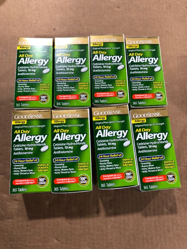 Photo 2 of All Day Allergy Cetirizine HCl Tablets, 10 mg, 365 Ct 8 pack bb 7/22

