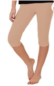 Photo 1 of STRETCH IS COMFORT Women's Knee-Length Leggings | Stretchy Leggings | Cotton Spandex XL