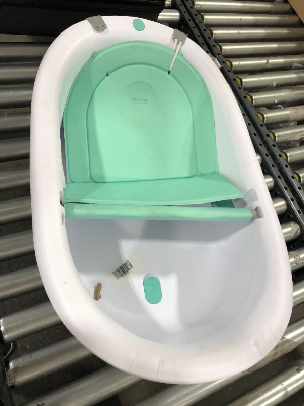 Photo 2 of 4-in-1 Grow-with-Me Bath Tub by Frida Baby Transforms Infant Bathtub to Toddler Bath Seat with Backrest for Assisted Sitting in Tub
