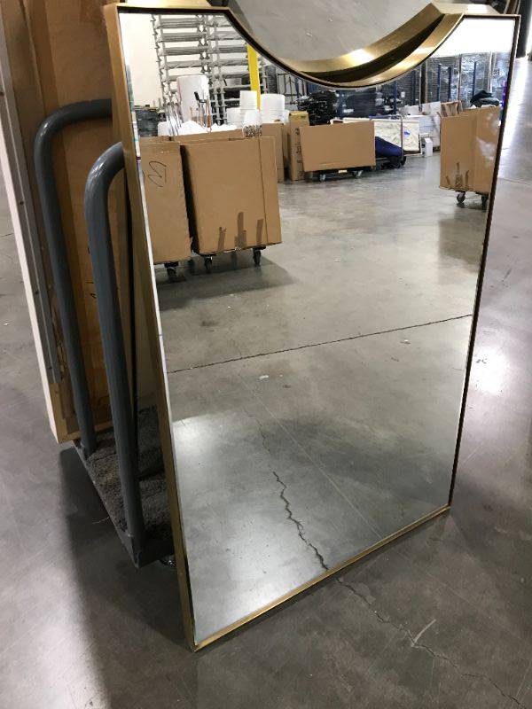 Photo 1 of WALL MIRROR WITH CIRCULAR BOTTOM CUT OUT 30 X 45 INCHES