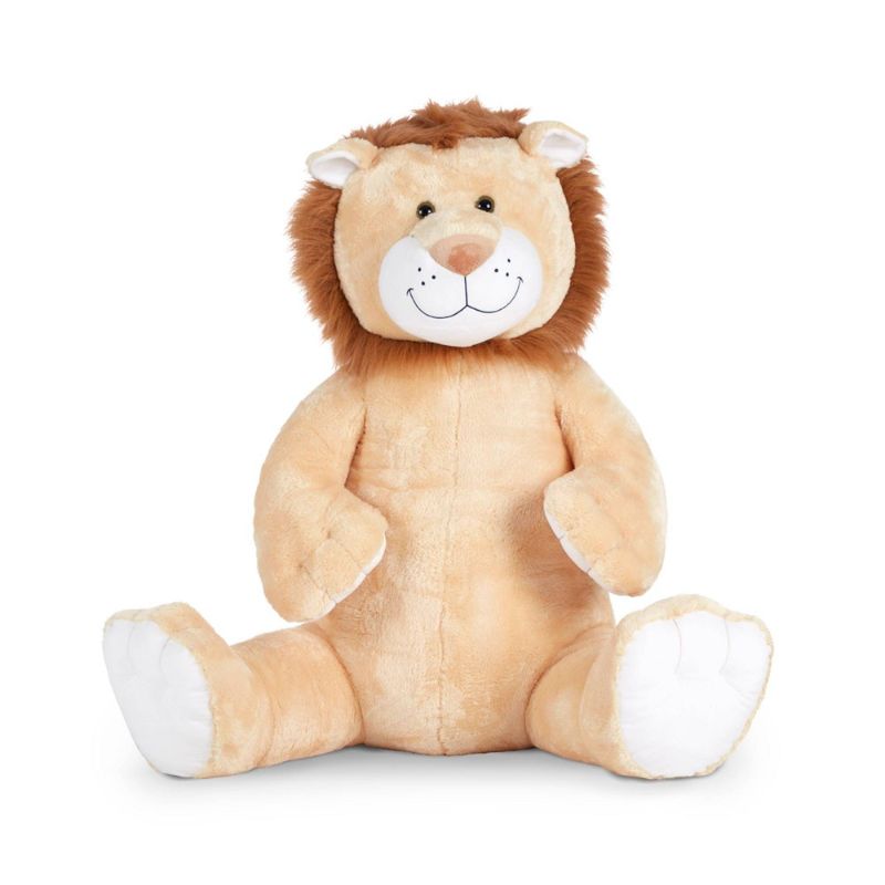 Photo 1 of Melissa & Doug Gentle Jumbos Lion Giant Stuffed Plush Animal (Sits Nearly 3 Feet Tall)
