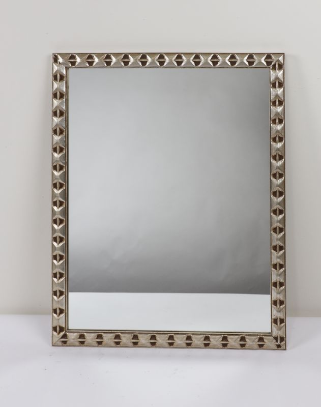 Photo 1 of Mirror With Weathered Silver Finish Frame 24W X 30H Inches