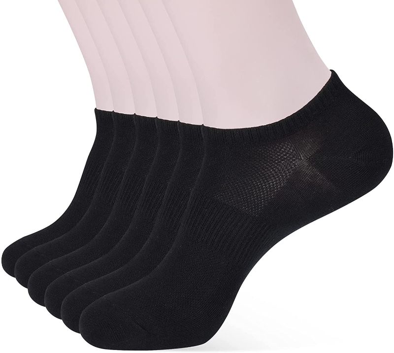 Photo 1 of 12 PACK Corlap Ankle Athletic Running Socks With Cushioned 12 Pack Low Cut Tab Sports Socks for Men and Women
