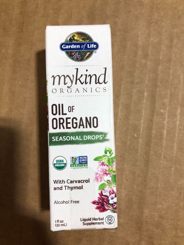 Photo 2 of Garden of Life mykind Organics Oil of Oregano Drops 1 fl oz Liquid
EXP 04 2022