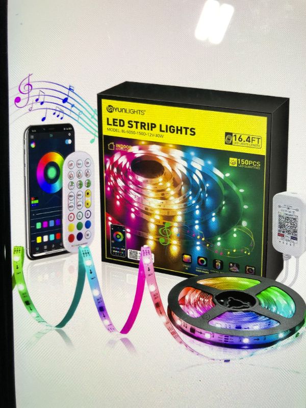 Photo 1 of YUNLIGHT LED Strip Lights 16.4ft RGB 