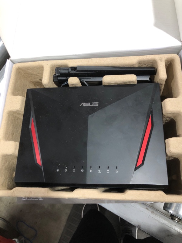 Photo 2 of ASUS AC2900 WiFi Gaming Router (RT-AC86U) - Dual Band Gigabit Wireless Internet Router, WTFast Game Accelerator, Streaming, AiMesh Compatible, Included Lifetime Internet Security, Adaptive QoS
