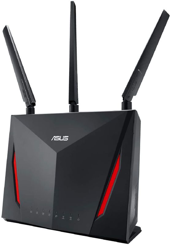 Photo 1 of ASUS AC2900 WiFi Gaming Router (RT-AC86U) - Dual Band Gigabit Wireless Internet Router, WTFast Game Accelerator, Streaming, AiMesh Compatible, Included Lifetime Internet Security, Adaptive QoS
