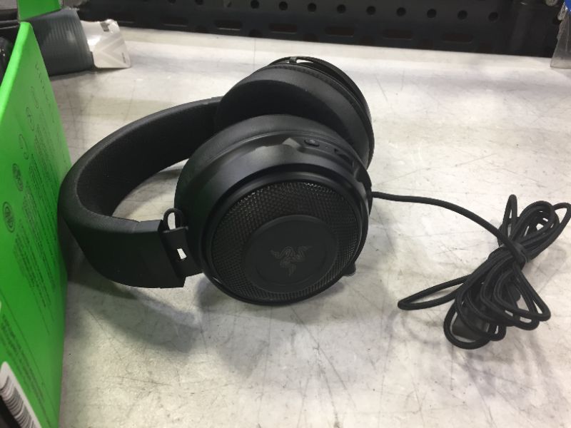 Photo 2 of Razer Kraken Ultimate RGB USB Gaming Headset: THX 7.1 Spatial Surround Sound - Chroma RGB Lighting - Retractable Active Noise Cancelling Mic - Aluminum & Steel Frame - for PC - Classic Black
